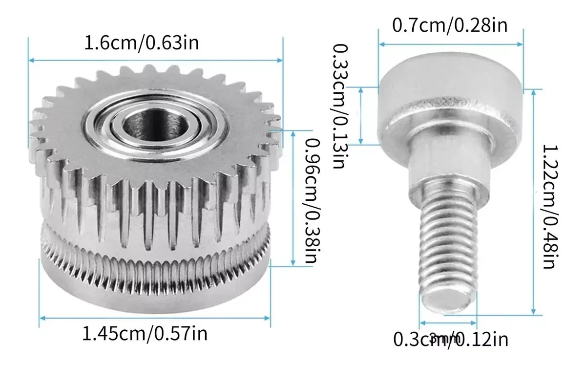 Engranaje Metálico Para Extrusor Creality K1, K1c, Ender3 V3 3148 c21
