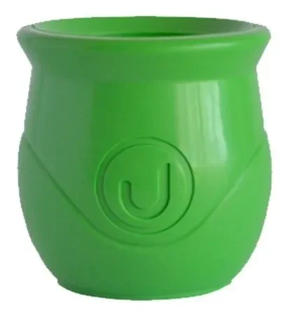 Mate Verde Plastico Urbano Con Bombilla Saca Yerba