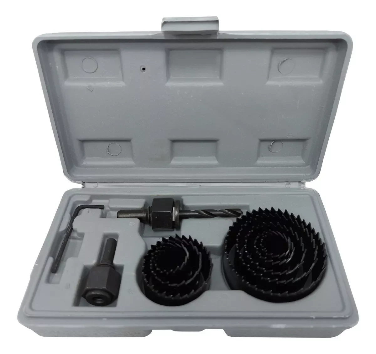 Juego brocas Mechas Sierras Copas X 11 P Madera Yeso con Estuche Barovo