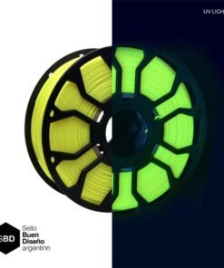 Amarillo Fluo CON CARRETEL Filamento Hellbot ECOFILA PLA 1,75mm 1kg (2752)