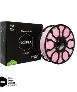Rosa Pastel CON CARRETEL Filamento Hellbot ECOFILA 1Kg PLA 1,75mm cod 1865