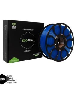 Zafiro traslucido CON CARRETEL Filamento Hellbot ECOFILA 1Kg PLA 1,75mm cod 1874