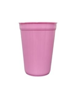 Rosa Vaso Milkshake de plastico polimero con sorbete 300 ml - ALTA TAZA
