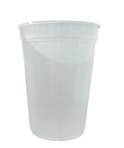 Transparente Vaso Milkshake de plastico polimero con sorbete 300 ml - ALTA TAZA