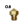30901-Pico de Bronce 0.8mm Filamento 1.75 - nozzle MK10