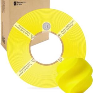 Amarillo Bambu Lab PLA SIN CARRETEL Filamento Básico 1kg 1.75mm