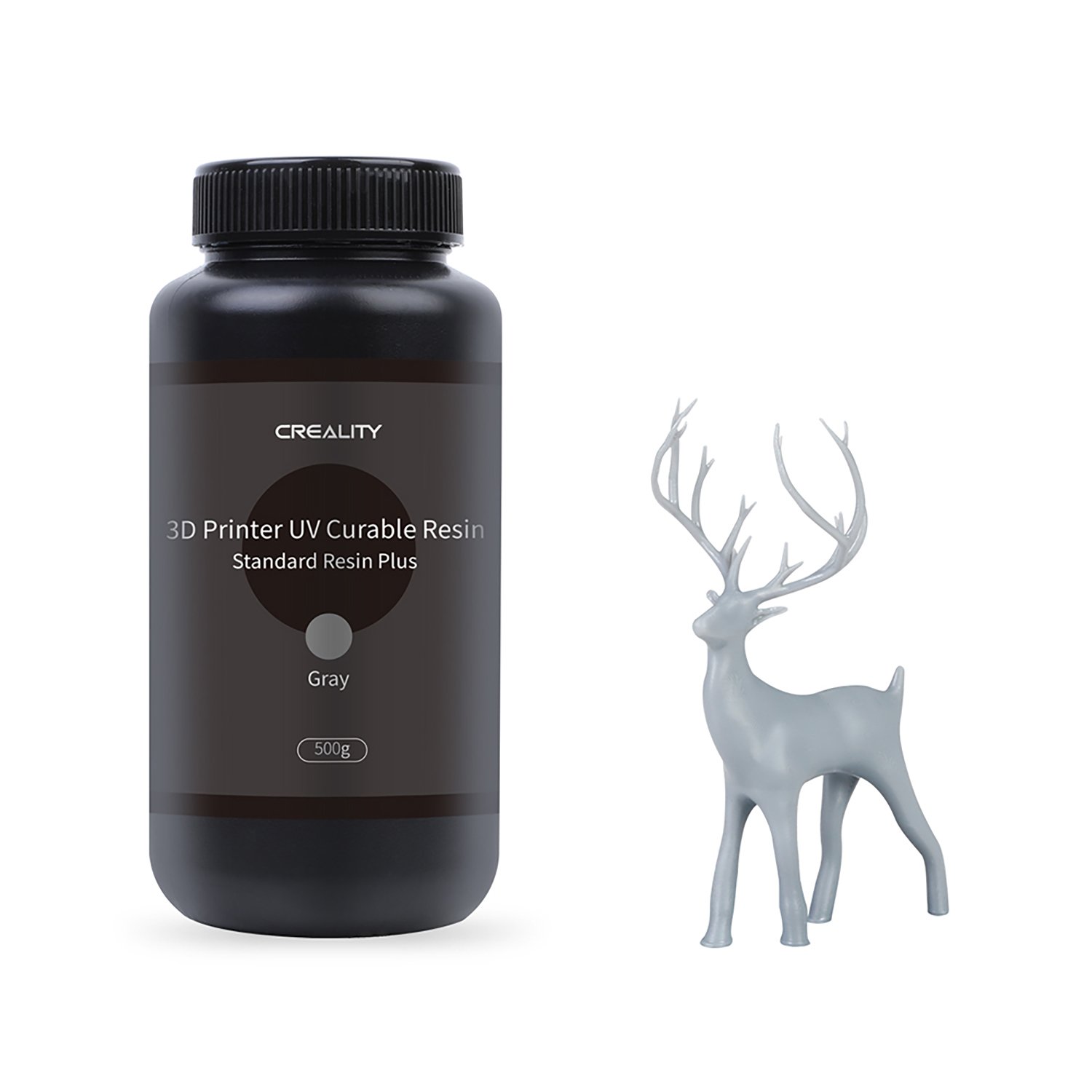 GRIS GREY Resina Plus Creality botella plastica 500g 0.5kg - 3302020066