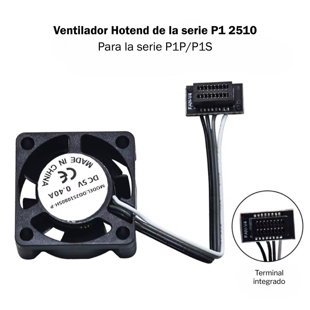 COOLER FAN Ventilador para Impresora 5V 0.40A Bambu Lab P1S - P1P 32937 - Imagen 2