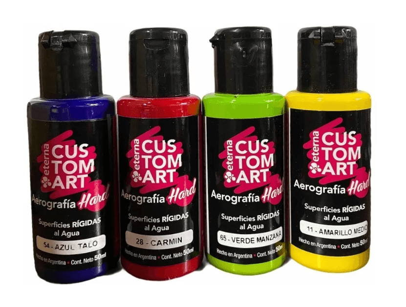 BERMELLON Pintura Aerografia Eterna Hard Superficies Rigidas 50ml X 15 COD 22 (copia)