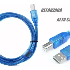 Cable Usb De 1 Metro Para Impresora Mallado Con Filtro - MLA22209815