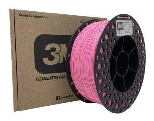 ROSA PLA 3N3 FILAMENTO 3D 1.75MM 1KG