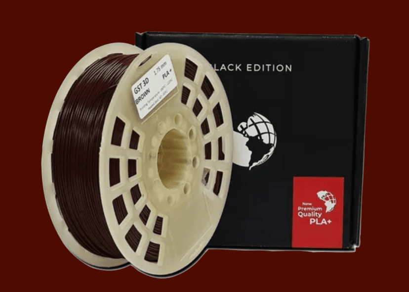 MARRON GST CON CAJA PLA Filamento 3D 1.75 1KG