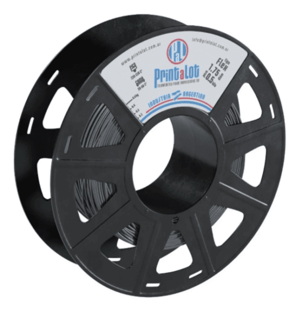 FLEXIBLE GRIS FLEX PRINTALOT FILAMENTO 500Gr 1.75mm