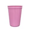 Rosa Vaso Milkshake de plastico polimero con sorbete 300 ml - AT