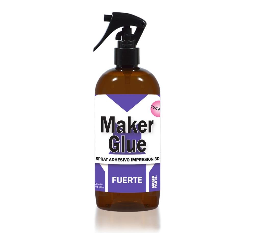 Spray Adhesivo Impresión 3D Makerglue Tuti-fruti 500ml con aplicador (3DPrinter-MakerGlueTuti-fruti500Aplic) 32642