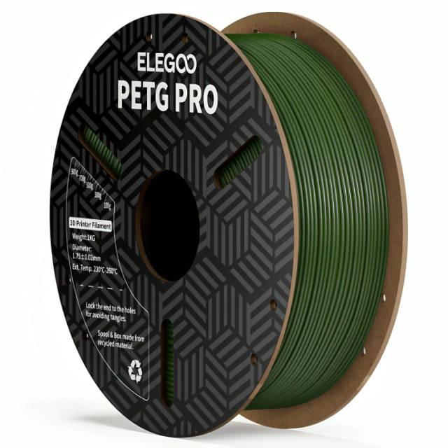VERDE PETG PRO Elegoo Filamento Diámetro 1,75mm 1kg 50.203.0203