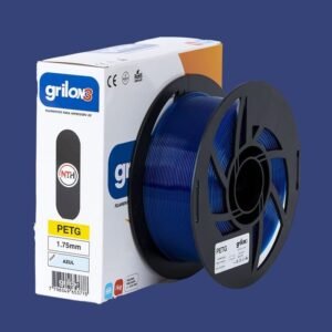 AZUL CLEAR PETG GRILON FILAMENTO 3D 1.75MM 1KG