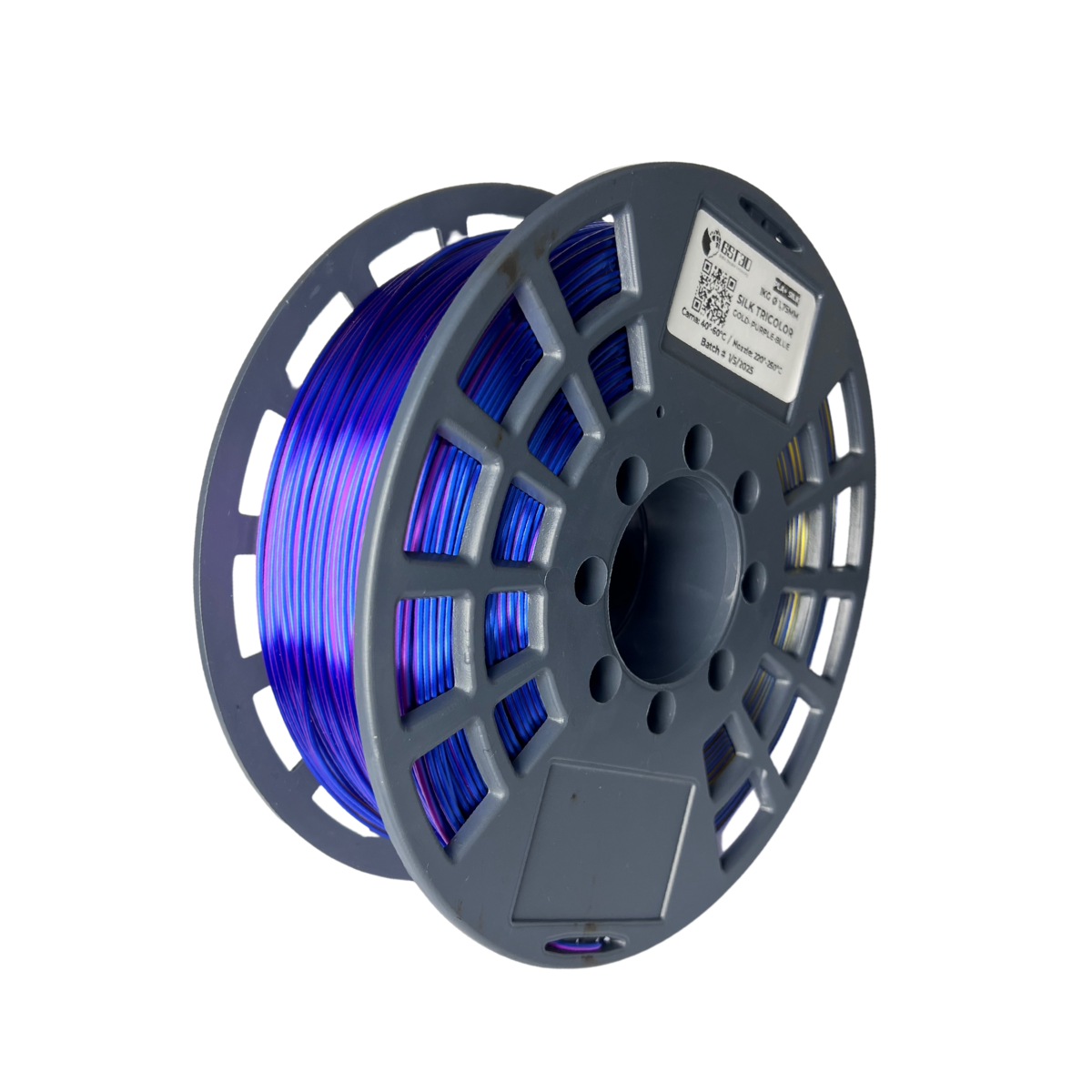 SILK Tri ORO PURPURA AZUL Gold Purple Blue GST sin CAJA PLA Filamento 3D 1.75 1KG