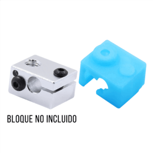 Silicona Protector simil E3D para bloque V6 - Funda silicona para hotend simil E3D COD 31081