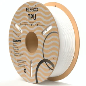 FLEXIBLE BLANCO plastic trays TPU Elegoo Filamento Diámetro 1,75mm 1kg 50.203.0238