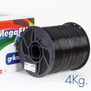 NEGRO 4kg PLA MEGAFILL Grilon -No Rebobinable- M77ING175C4