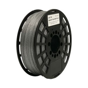 PLATEADO GLITTER SILVER PERLA GRIS GST CON CAJA PLA Filamento 3D 1.75 1KG