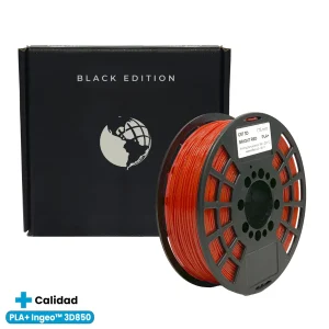 ROJO GLITTER GST CON CAJA PLA Filamento 3D 1.75 1KG