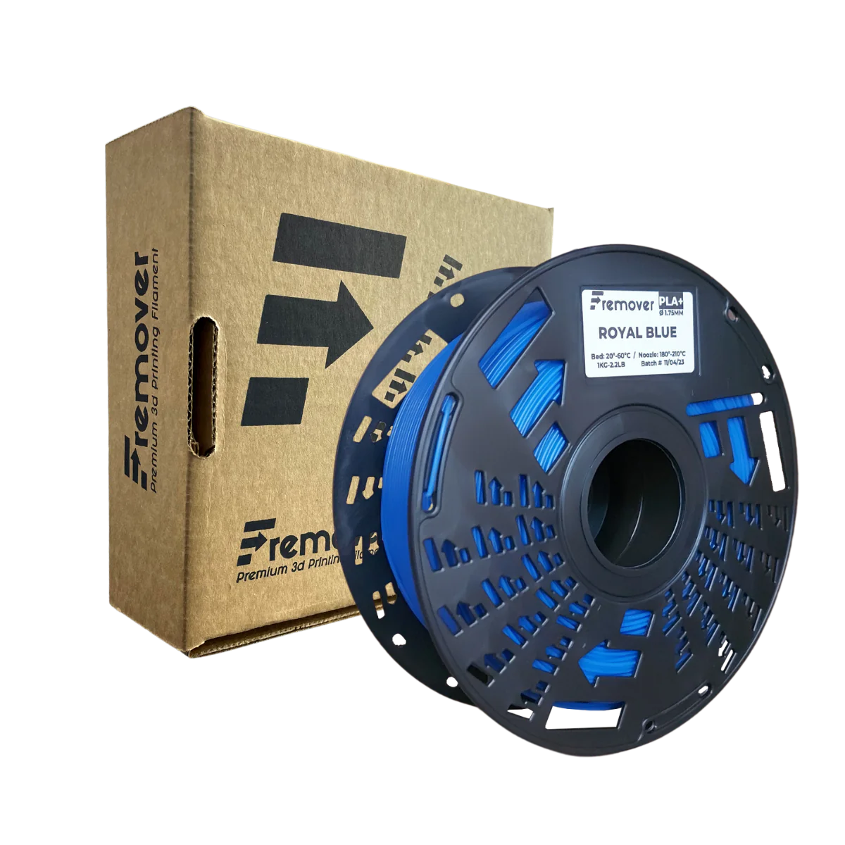 AZUL Royal Blue PLA FREMOVER CON Caja Filamento 1 KG