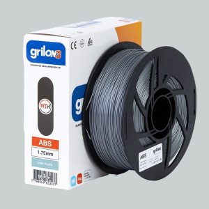 GRIS PLATA ABS GRILON FILAMENTO 3D 1.75MM 1KG M09IGR175CJ