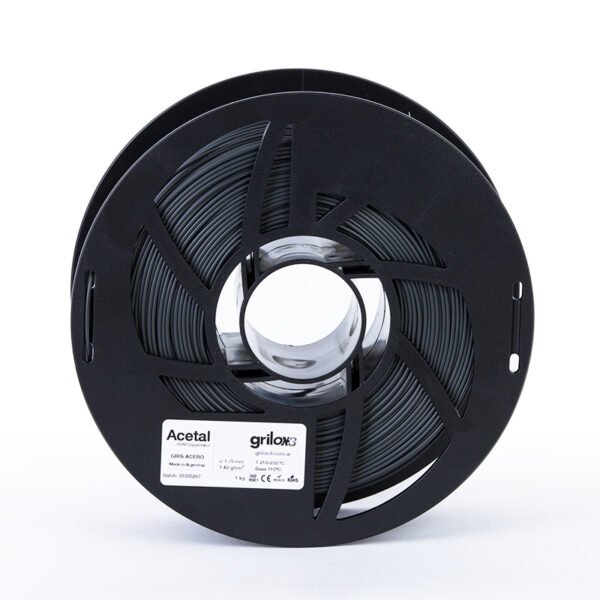 GRIS ACERO Acetal GRILON FILAMENTO 3D 1.75MM 1 KG - Imagen 2