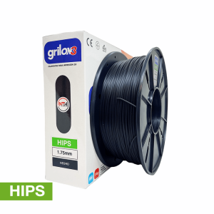 NEGRO HIPS GRILON FILAMENTO 3D 1.75MM 1KG