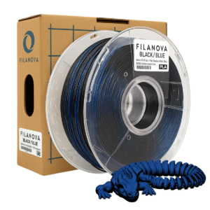 Blue Red Azul Rojo Filamento PLA Dual Color  Filanova x 1Kg