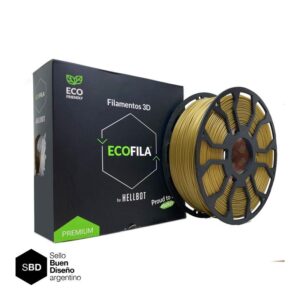 Dorado CON CARRETEL Filamento Hellbot ECOFILA PLA 1,75mm 1kg ECOFILA 3620