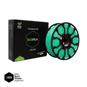 Menta Pastel CON CARRETEL Filamento Hellbot ECOFILA 1Kg PLA 1,75mm ECOFILA 3628