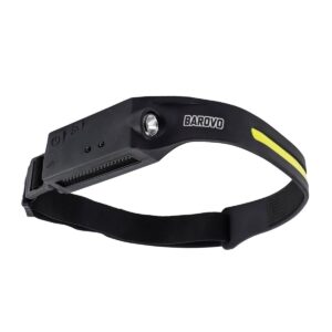 Linterna recargable de cabeza con sensor