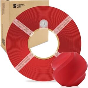 ROJO Bambu Lab PLA SIN CARRETEL Filamento Básico 1kg 1.75mm