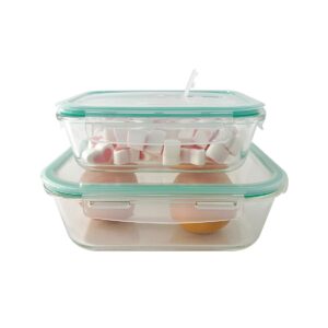 Set de 2 contenedores con tapa - 1 l y 2,3 l