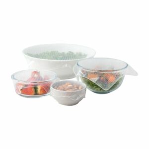 Set de 4 tapas de silicona planas