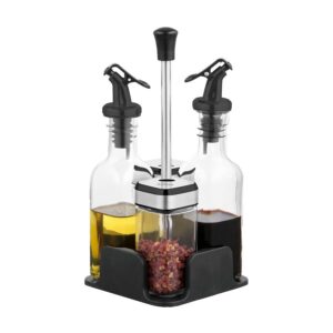 Set de aceitera, vinagrera, salero y pimentero