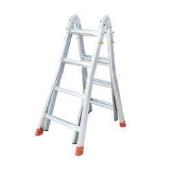 Escalera de aluminio 4x4 con pies extensibles 3,63 m MIYAWA DEEI-E363