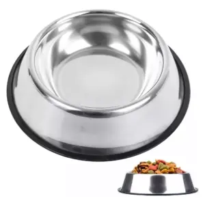 Comedero bebedero mascotas acero inoxidable 25,7 cm