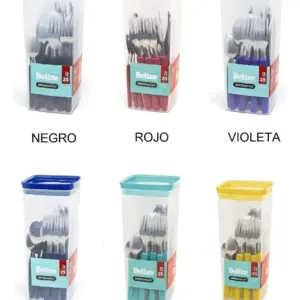 Set de 24 cubiertos Belize en frasco plástico - surtidos SIMONAGGIO CPPA-40/25S