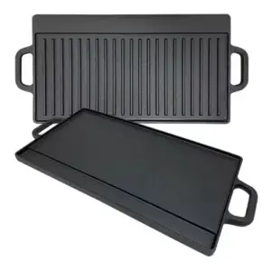 Plancha y grill doble de hierro 43 cm VONNE CCN063