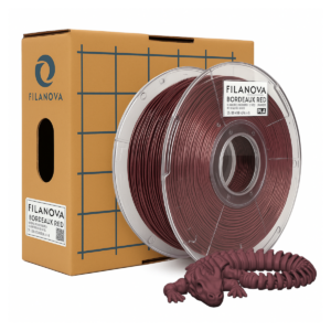 MARRON Bordeaux Red PLA Filanova x 1Kg Filamento 1.75
