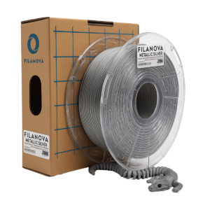 PATEADO METALIZADO Metallic Silver PLA Filanova x 1Kg Filamento 1.75