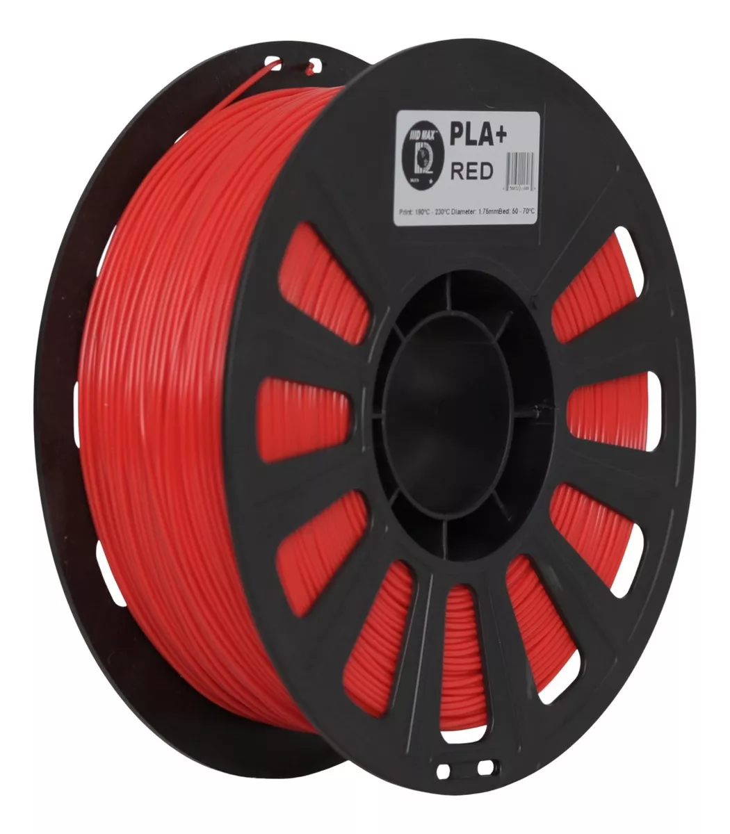 ROJO RED IIIDMAX PLA Filamento 3D 1.75 1KG