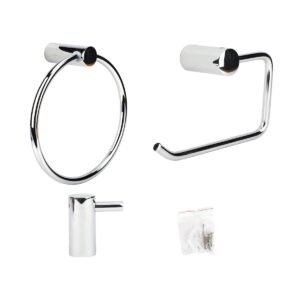 Set de accesorios metálicos para baño 3 piezas línea Marve GLOA SAM-LM3