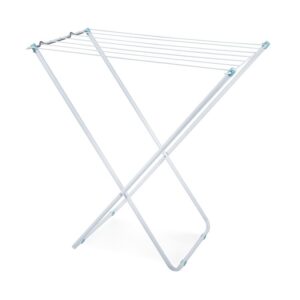 Tender de ropa, Tendedero, plegable de acero, sin alas, color blanco  MOR 006104