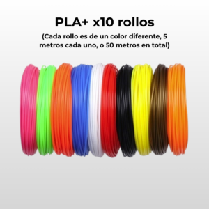 Filamento para Lapiz 3D Filamento GST PLA+ 10x5 metros (colores surtidos)