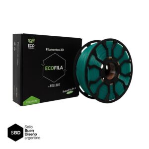 Esmeralda Translucido CON CARRETEL Filamento Hellbot ECOFILA 1Kg PLA 1,75mm Verde ECOFILA1872